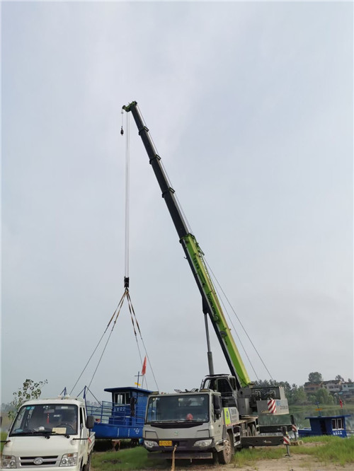 兴国县桥梁建设吊装案例